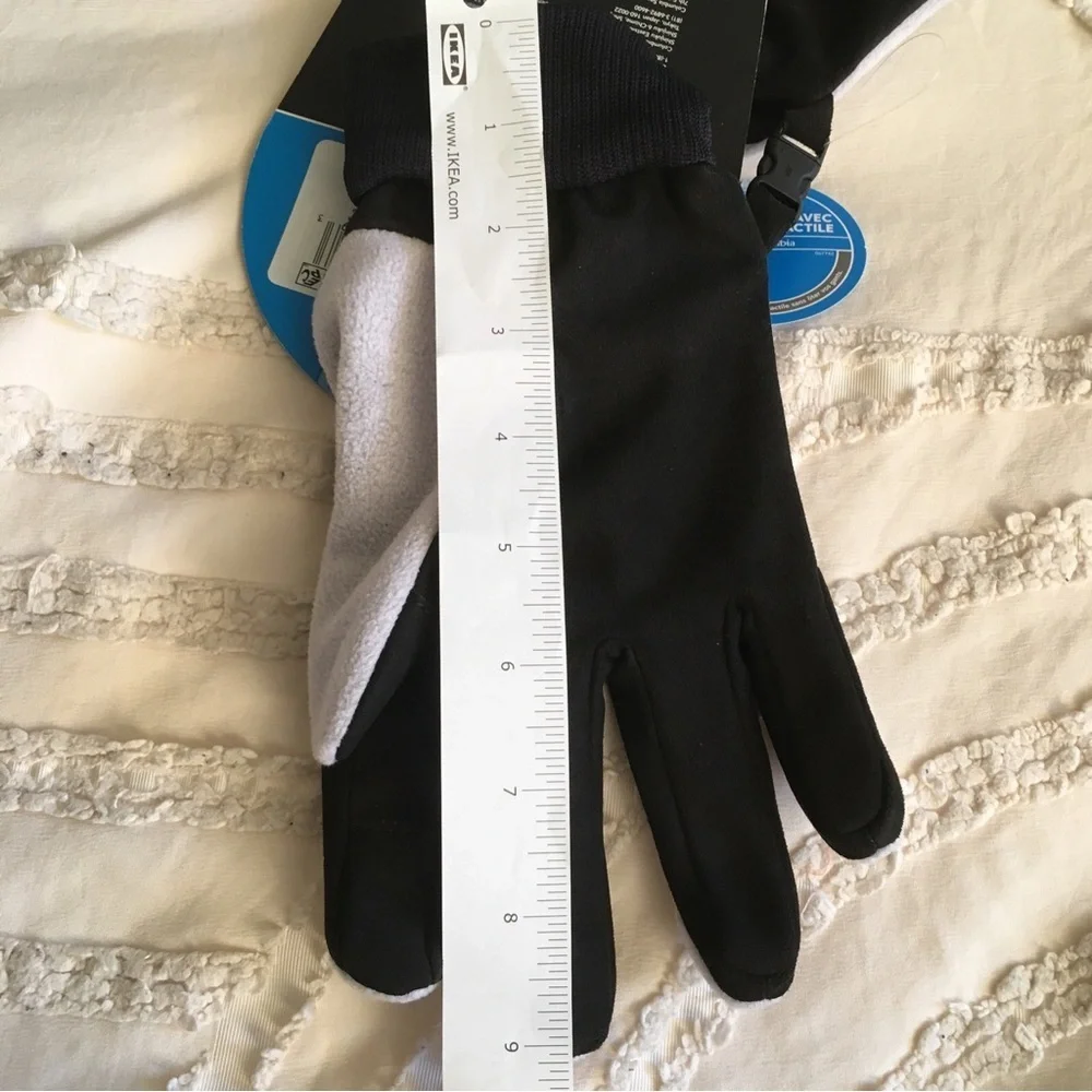 Columbia Touchscreen Fleece Gloves in Light Gray and Black
